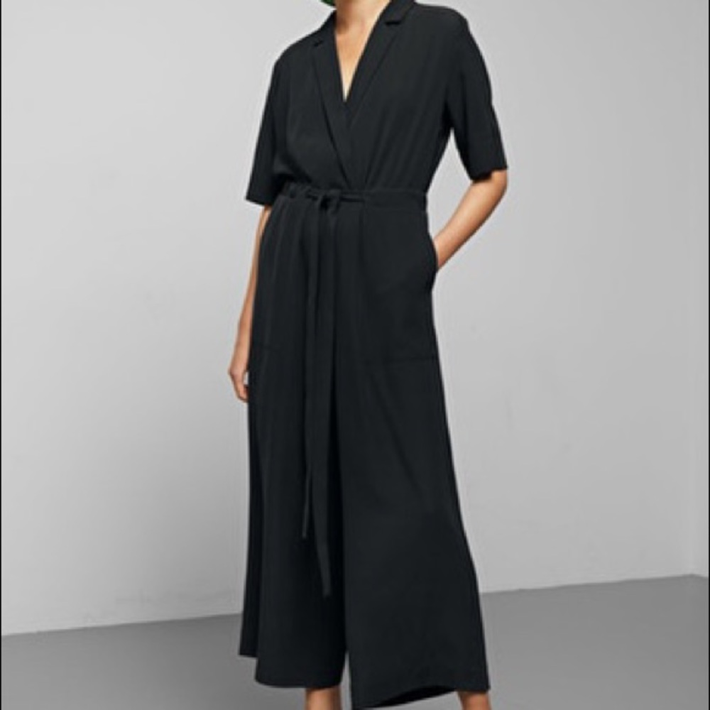Weekday Black Long Sleeve Jumpsuit
